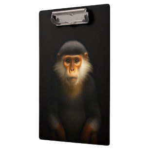 Black 4 Luxe Clipboard, Red Douc Langur Clipboard
