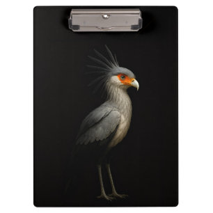 Black 4 Luxe Clipboard, Secretary Bird Clipboard