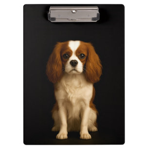 Black 4 Luxe Clipboard, Sweet Cavalier Spaniel Clipboard