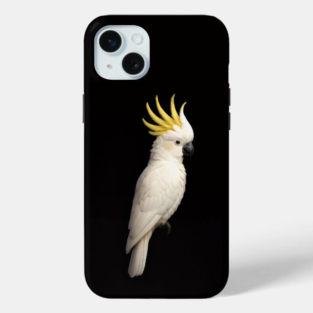 Black 4 Luxe, Crested Cockatoo Case-Mate iPhone Case (Back)
