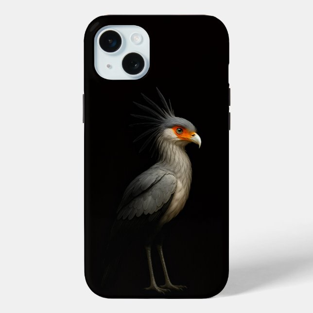 Black 4 Luxe, Exotic Secretarybird Case-Mate iPhone Case (Back)