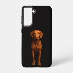 Black 4 Luxe  Galaxy S21 Case, Agile Vizsla Dog Samsung Galaxy Case