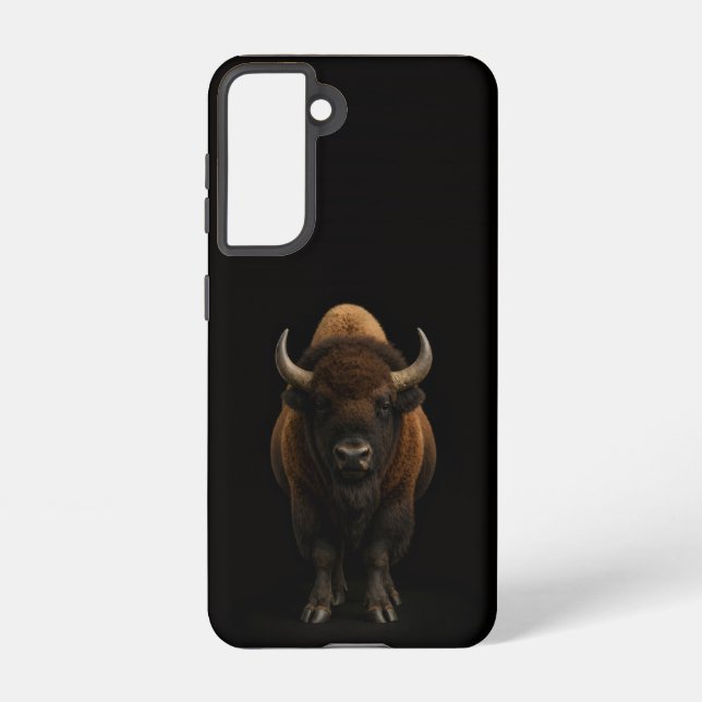 Black 4 Luxe  Galaxy S21 Case, American Bison Samsung Galaxy S21 Case (Back)