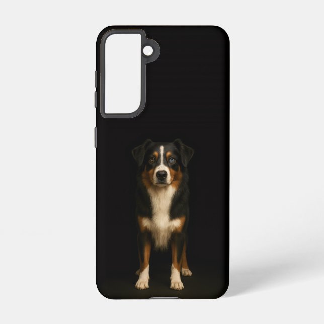 Black 4 Luxe  Galaxy S21 Case, Aussie Shepherd Samsung Galaxy S21 Case (Back)