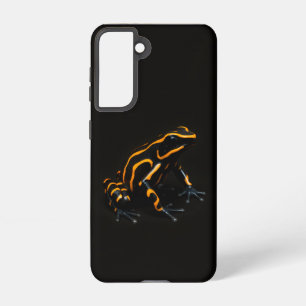 Black 4 Luxe Galaxy S21 Case, Black Orange Frog Samsung Galaxy Case