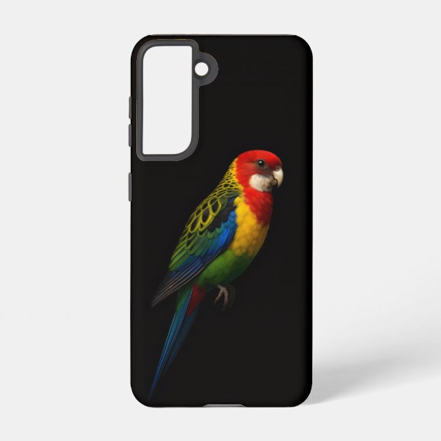 Black 4 Luxe  Galaxy S21 Case, Eastern Rosella Samsung Galaxy S21 Case (Back)