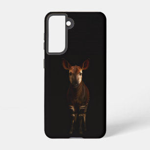 Black 4 Luxe Galaxy S21 Case, Forest Okapi Samsung Galaxy Case