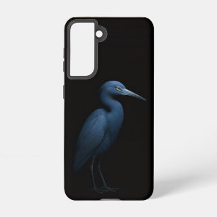 Black 4 Luxe  Galaxy S21 Case, Little Blue Heron Samsung Galaxy Case