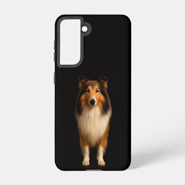 Black 4 Luxe  Galaxy S21 Case, Loyal Collie Samsung Galaxy S21 Case (Back)