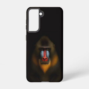 Black 4 Luxe  Galaxy S21 Case, Mandrill Monkey Samsung Galaxy Case