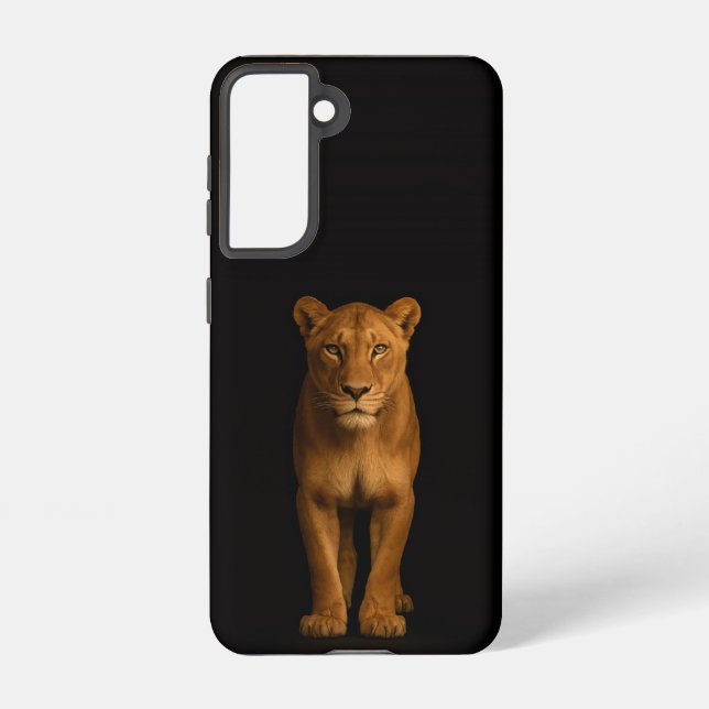 Black 4 Luxe  Galaxy S21 Case, Noble Lioness Samsung Galaxy S21 Case (Back)