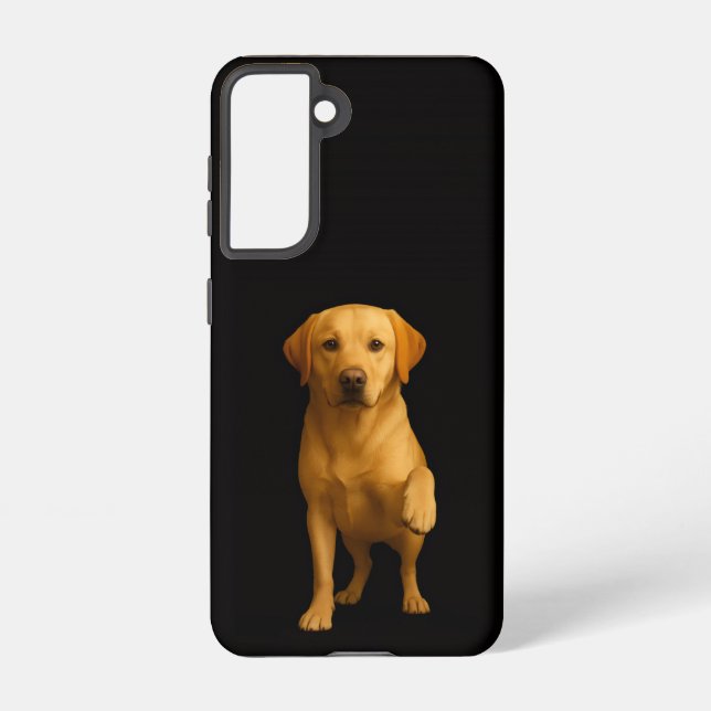 Black 4 Luxe  Galaxy S21 Case, Tender Labrador Samsung Galaxy S21 Case (Back)