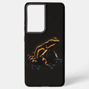 Black 4 Luxe Galaxy S21 Plus, Black Orange Frog Samsung Galaxy Case