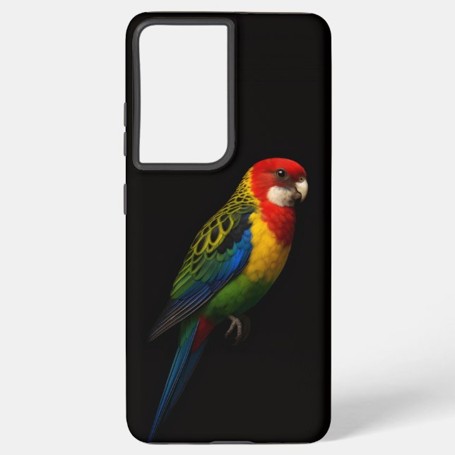 Black 4 Luxe Galaxy S21 Plus, Eastern Rosella Samsung Galaxy S21+ Case (Back)