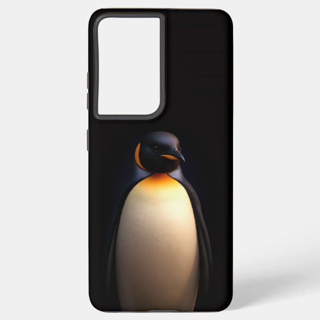 Black 4 Luxe Galaxy S21 Plus, Emperor Penguin Samsung Galaxy S21+ Case (Back)