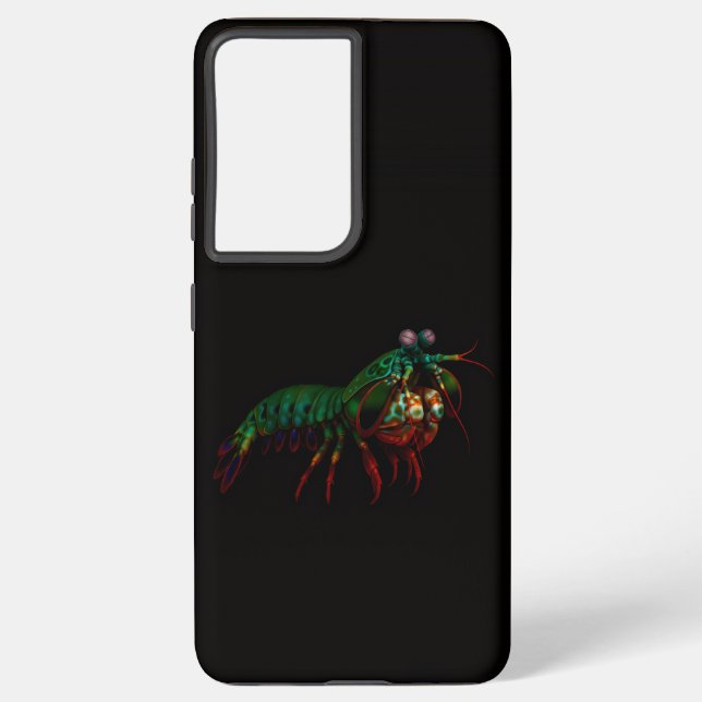 Black 4 Luxe Galaxy S21 Plus, Mantis Shrimp Samsung Galaxy S21+ Case (Back)