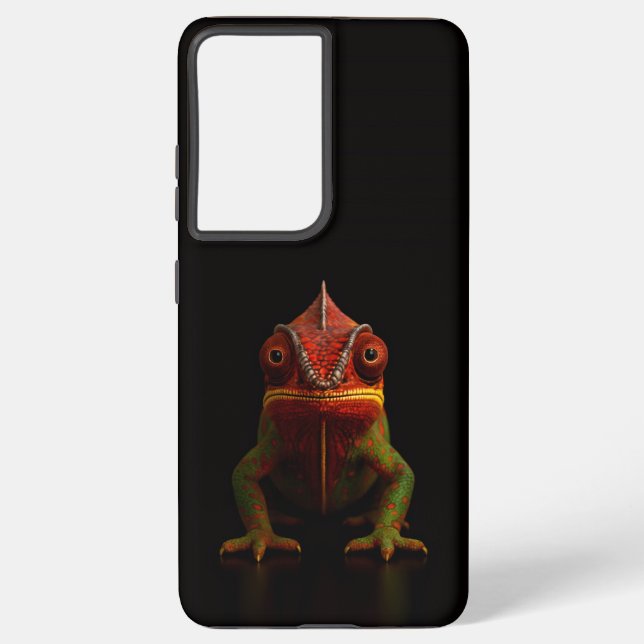 Black 4 Luxe Galaxy S21 Plus, Panther Chameleon Samsung Galaxy S21+ Case (Back)