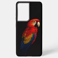 Black 4 Luxe Galaxy S21 Plus, Scarlet Parrot