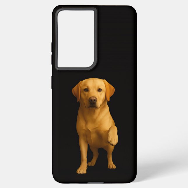Black 4 Luxe Galaxy S21 Plus, Tender Labrador Samsung Galaxy S21+ Case (Back)