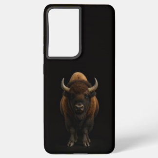 Black 4 Luxe Galaxy S21 Ultra, American Bison Samsung Galaxy Case
