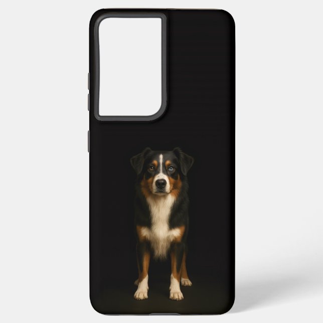 Black 4 Luxe Galaxy S21 Ultra, Australian Shepherd Samsung Galaxy S21 Ultra Case (Back)