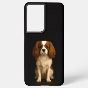 Black 4 Luxe Galaxy S21 Ultra, Cavalier Spaniel Samsung Galaxy Case