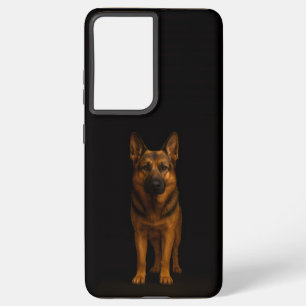 Black 4 Luxe Galaxy S21 Ultra, German Shepherd Samsung Galaxy Case
