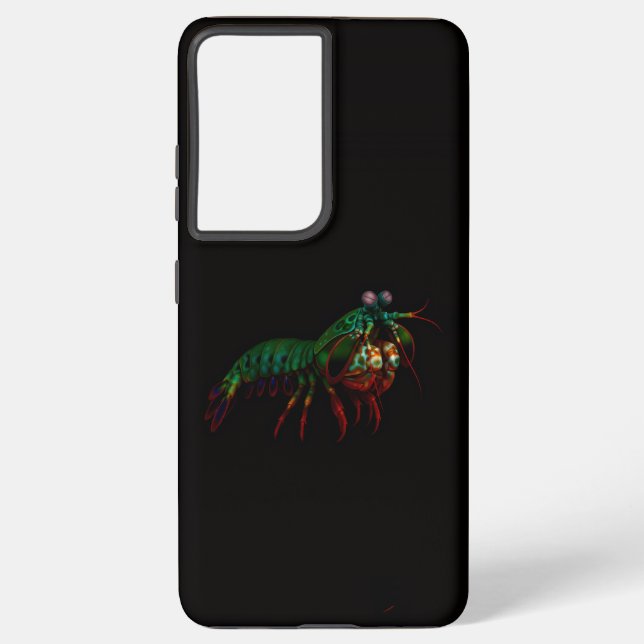 Black 4 Luxe Galaxy S21 Ultra, Mantis Shrimp Samsung Galaxy S21 Ultra Case (Back)