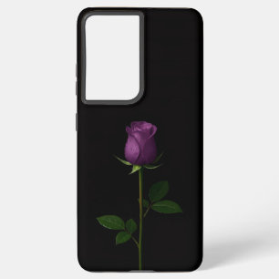 Black 4 Luxe Galaxy S21 Ultra, Royal Violet Rose Samsung Galaxy Case