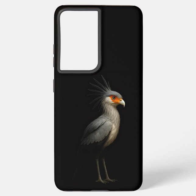 Black 4 Luxe Galaxy S21 Ultra, Secretarybird Samsung Galaxy S21 Ultra Case (Back)