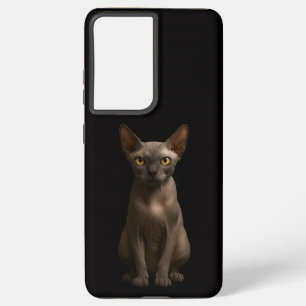 Black 4 Luxe Galaxy S21 Ultra, Sphynx Cat Samsung Galaxy Case