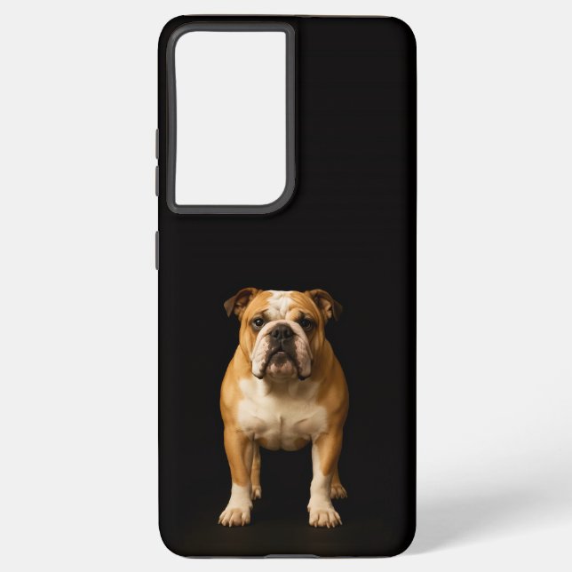Black 4 Luxe Galaxy S21 Ultra, Stamina Bulldog Samsung Galaxy S21 Ultra Case (Back)
