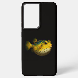 Black 4 Luxe Galaxy S21 Ultra, Yellow Putterfish Samsung Galaxy Case