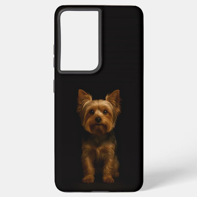 Black 4 Luxe Galaxy S21 Ultra, Yorkshire Terrier Samsung Galaxy S21 Ultra Case (Back)