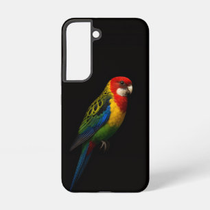 Black 4 Luxe Galaxy S22 Case, Eastern Rosella Samsung Galaxy Case