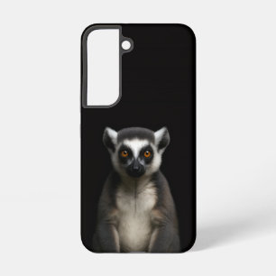 Black 4 Luxe Galaxy S22 Case, Gentle Lemur Samsung Galaxy Case