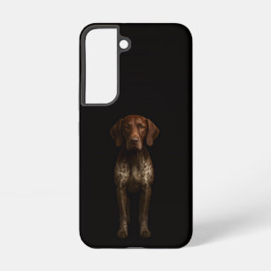 Black 4 Luxe Galaxy S22 Case, German Pointer Dog Samsung Galaxy Case