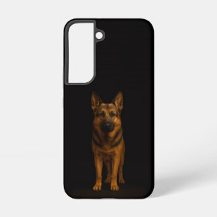 Black 4 Luxe Galaxy S22 Case, German Shepherd Samsung Galaxy Case