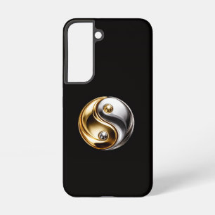 Black 4 Luxe Galaxy S22 Case, Harmony Yin Yang Samsung Galaxy Case
