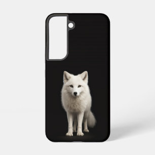 Black 4 Luxe Galaxy S22 Case, Ivory Arctic Fox Samsung Galaxy Case