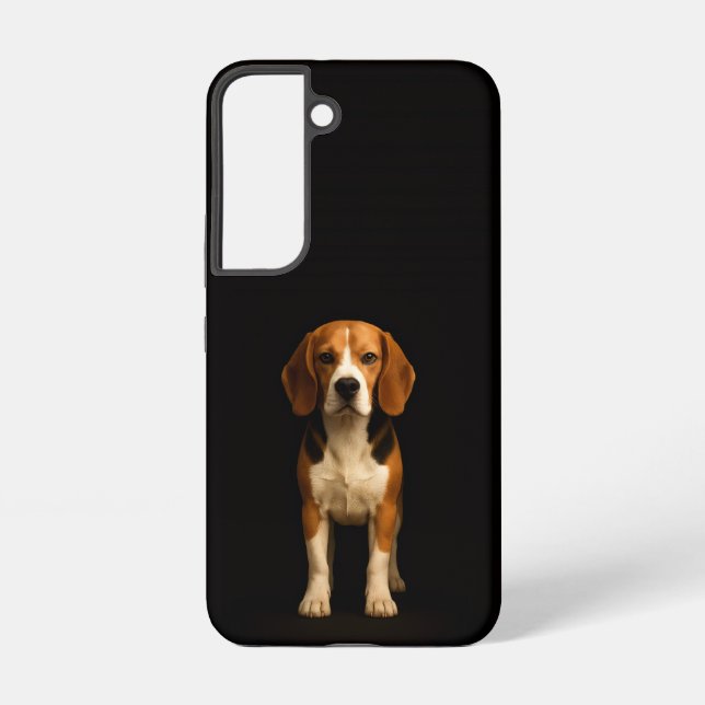 Black 4 Luxe Galaxy S22 Case, Kind Beagle Samsung Galaxy S22 Case (Back)