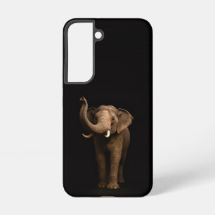 Black 4 Luxe Galaxy S22 Case, Mighty Elephant Samsung Galaxy Case