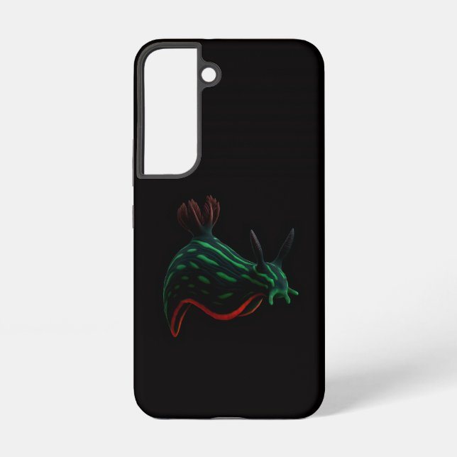 Black 4 Luxe Galaxy S22 Case, Neon Sea Slug Samsung Galaxy S22 Case (Back)