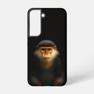 Black 4 Luxe Galaxy S22 Case, Red Douc Langur Samsung Galaxy Case