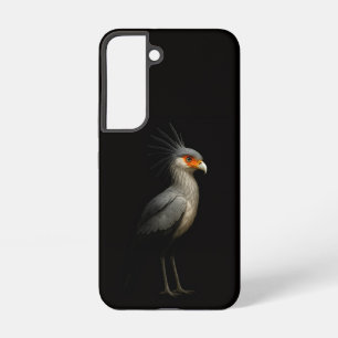 Black 4 Luxe Galaxy S22 Case, Secretarybird Samsung Galaxy Case