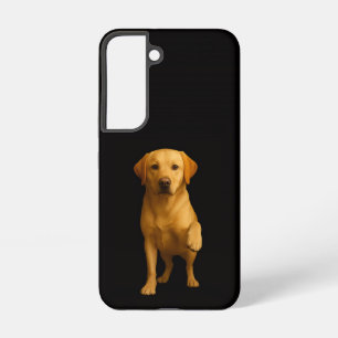 Black 4 Luxe Galaxy S22 Case, Tender Labrador Samsung Galaxy Case