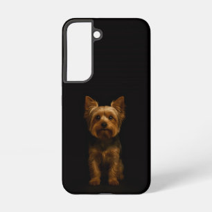 Black 4 Luxe Galaxy S22 Case, Yorkshire Terrier Samsung Galaxy Case
