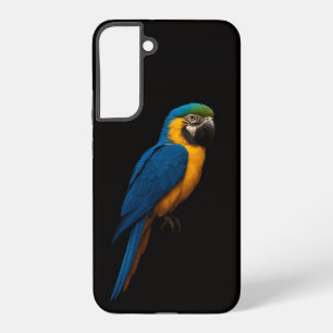 Black 4 Luxe Galaxy S22 Plus, Blue Yellow Macaw Samsung Galaxy Case