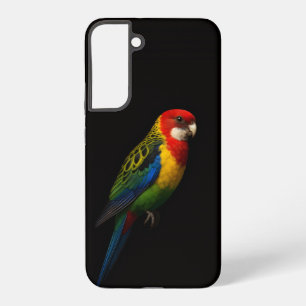 Black 4 Luxe Galaxy S22 Plus Case, Eastern Rosella Samsung Galaxy Case