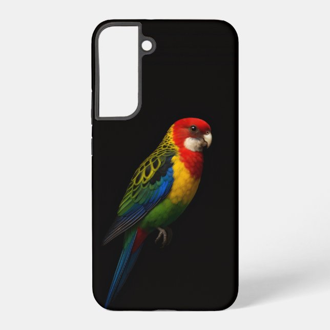 Black 4 Luxe Galaxy S22 Plus Case, Eastern Rosella Samsung Galaxy S22+ Case (Back)